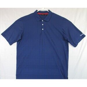 Walter Hagen Essentials Men's Polo Golf Shirt XL Blue Short Sleeve Polyester